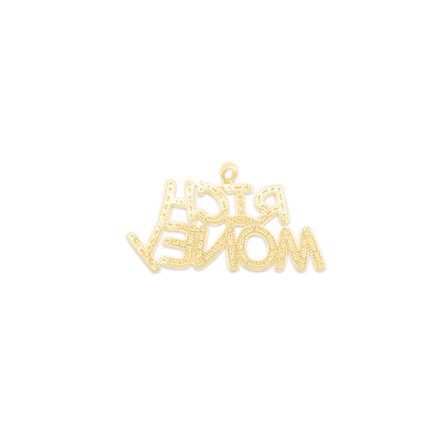 Rich Money Hip Hop Baguette Initial Diamond Pendant (5.00CT) in 10K Gold