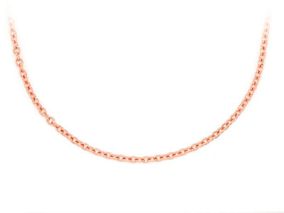 2mm 14K Gold Rolo Chain (White or Yellow or Rose) - from 16 to 24 Inches