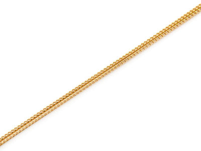 1mm 14K Gold Franco Chain (White or Yellow or Rose) - from 16 to 24 Inches