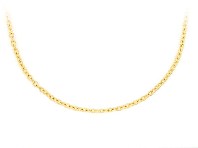 2mm 14K Gold Rolo Chain (White or Yellow or Rose) - from 16 to 24 Inches