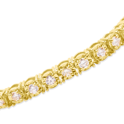 Diamond Tennis Bracelet (4.00CTW) in 14K Yellow Gold - 5.8mm