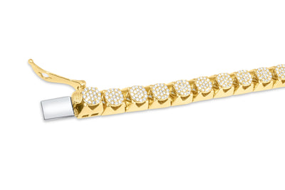 Diamond Tennis Bracelet (6.00CT) in 10K Yellow Gold - 9mm