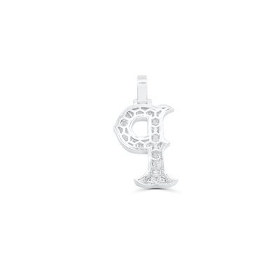 P Letter Baguette Initial Diamond(7.00CT) in 10K Gold