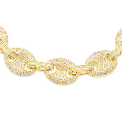 Mariner Link Diamond Necklace (9.00CT) in 10K Gold - (22 Inches)