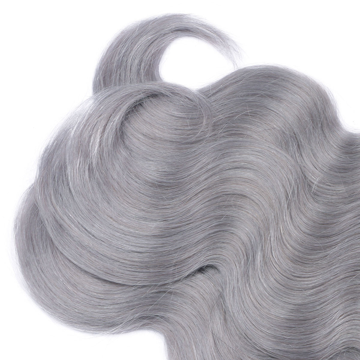 1b Silver Gray Ombre Hair Peruvian Remy Hair Human Hair Weaves Body Wave