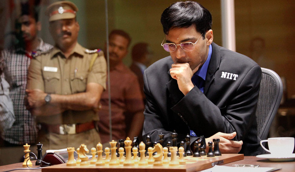 Anand at the World Rapid Championship in Riyadh