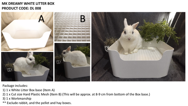 MK MONA LITTERBOX DL008 For Rabbit (No Alien$) - Alien Pet