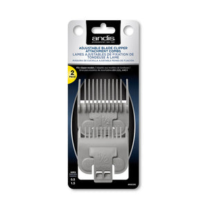 ANDIS ADJUSTABLE BLADE CLIPPER ATTACHMENT COMBS - 2 PC - Marie's Beauty Supply