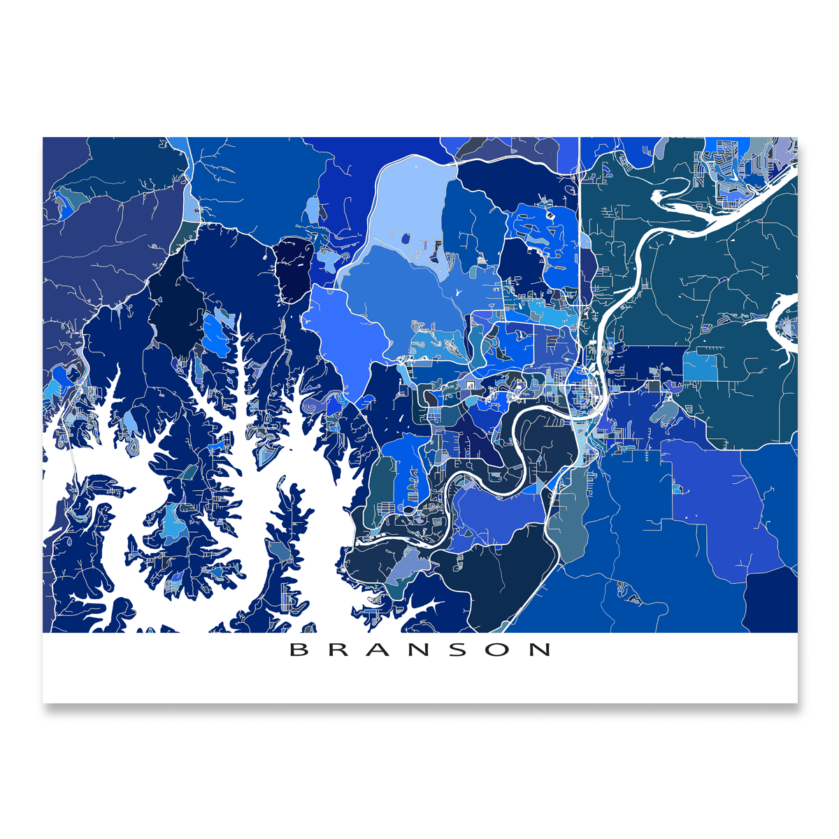 Branson Map Print Missouri USA Maps As Art   Branson Map Print Missouri MapsAsArt 7 1200x1200 