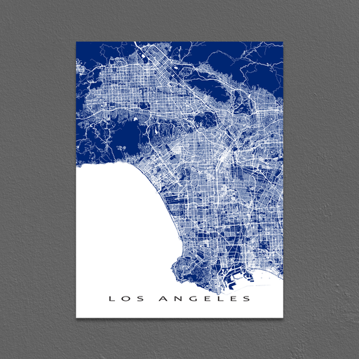 Street of Los Angeles Poster - Photo print featuring street in Los