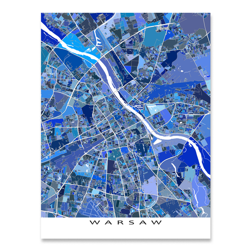 Las Vegas Map Print, Blue Geometric Vegas Valley Strip City Wall Art P —  Maps As Art