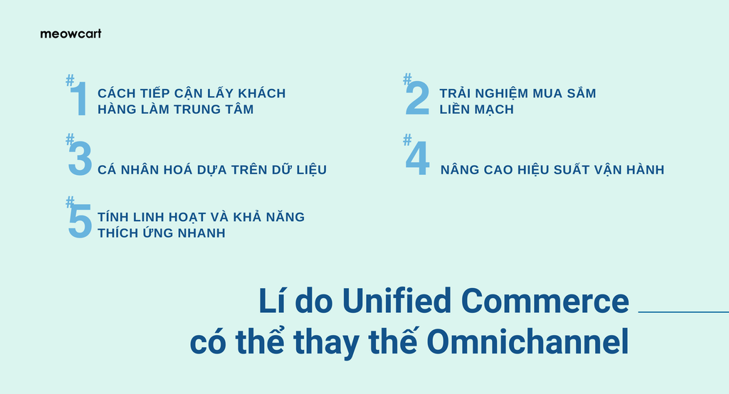 Những lí do Unified Commerce có thể thay thế Omnichannel Commerce