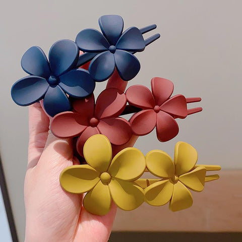 Flower Hair Clips Claws Bun Updo Holders