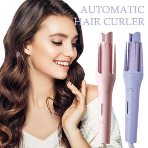 Automatic Hair Curler Rotating Curling Iron Auto Spin Curls Self Wavy - MD DC PRINT - Auto Rotating Curling Iron