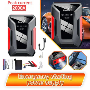 Car Jump Starter Power Bank 98000mah 12v Portable Multi-function w/Air Compressor - MD DC PRINT - Car Jumper Starter Portable