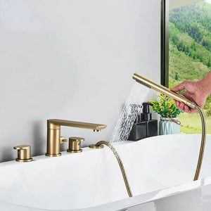 Bathroom Bathtub Mixer Faucet Manual Shower Rotary Spout - MD DC PRINT