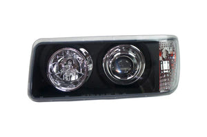 Freightliner FLD 120Black Projector Headlight Driver Side  -  40542 - Gizari Chrome Shop 