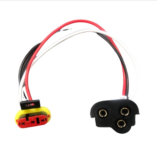 Pigtail with Straight Plug Double Contact with Weather Proof AMP Connector - MTPT9181