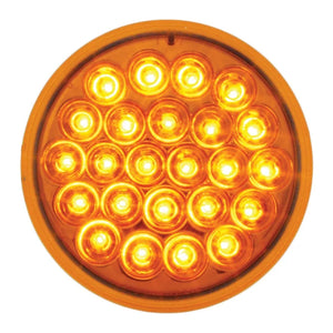 4” Pearl Amber 24 LED Light Amber Lens  -  78270 - Gizari Chrome Shop 