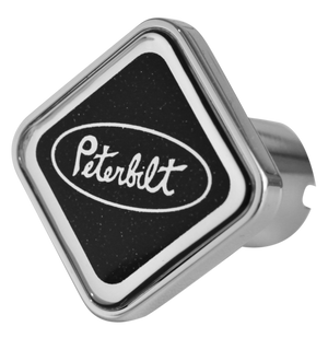 Peterbilt Chrome Air Valve Knob Square Metallic Black  -  CK-PB1-S-5778 - Gizari Chrome Shop 