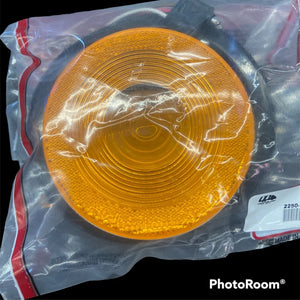 4" Stop,Turn &Tail Sealed Light Amber 12V Reflective Area with Grommet And Pigtail Kit  -  2250-1A - Gizari Chrome Shop 