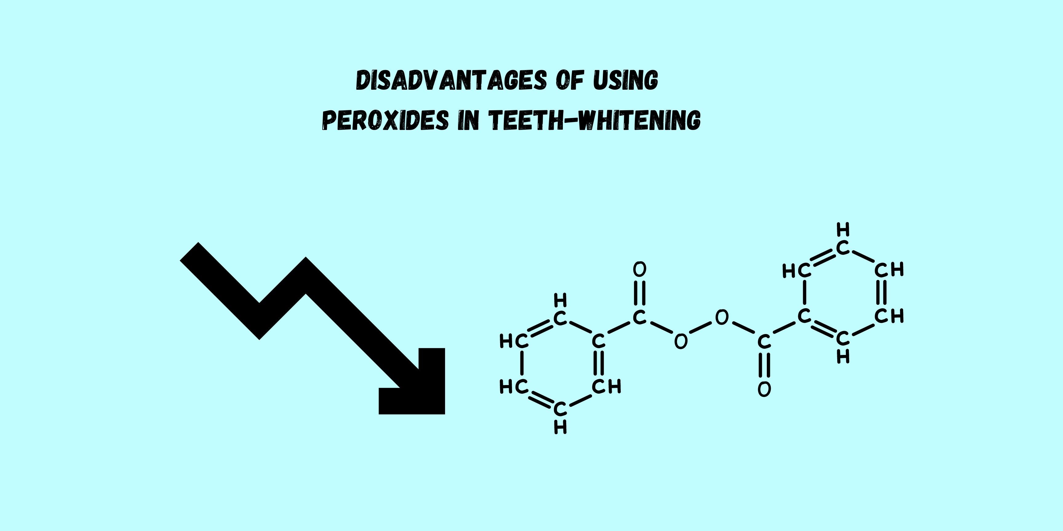 Disadvantages of using peroxides in teeth-whitening