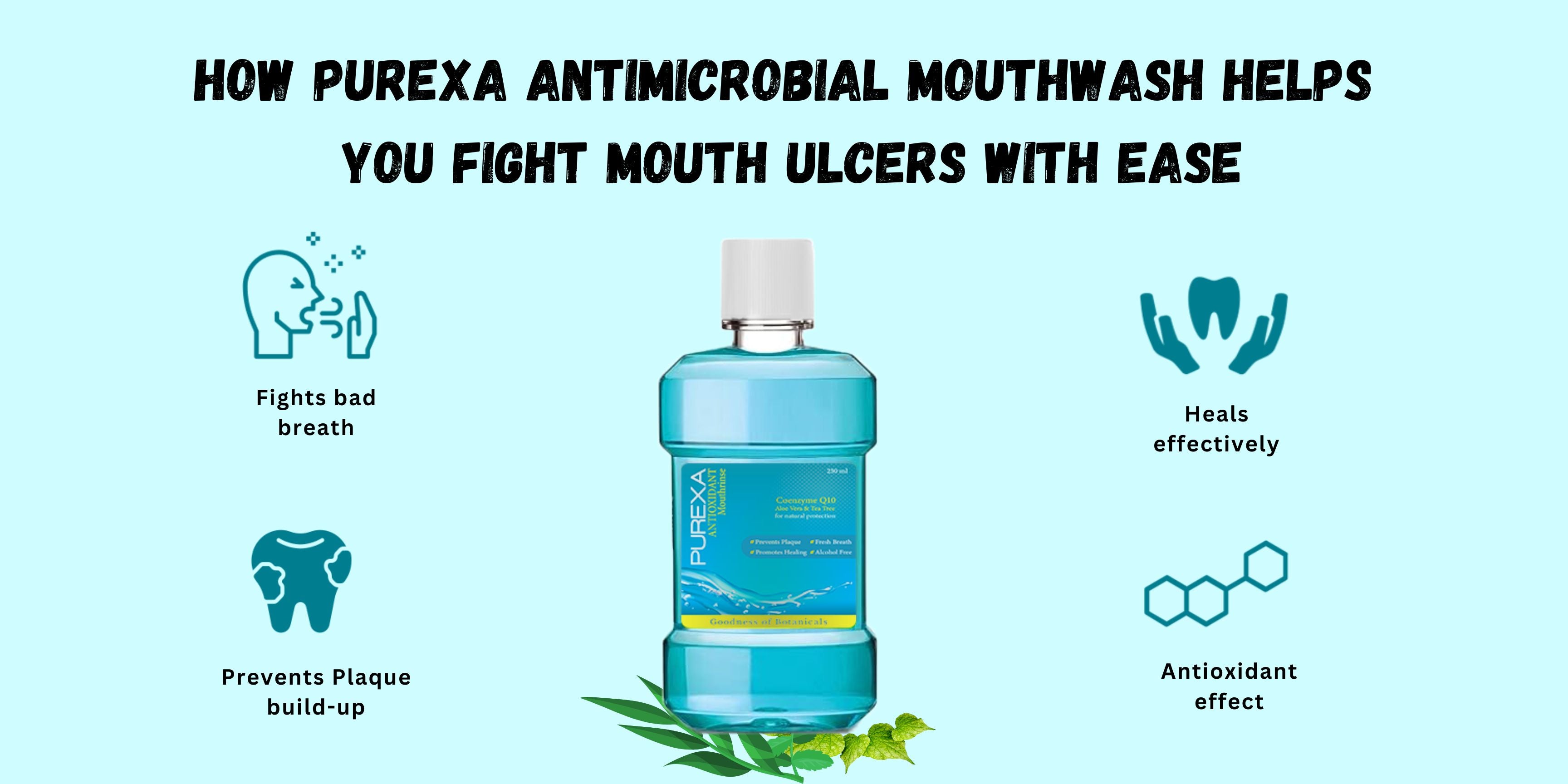 How antimicrobial mouthwash helps you fight mouth ulcers with ease