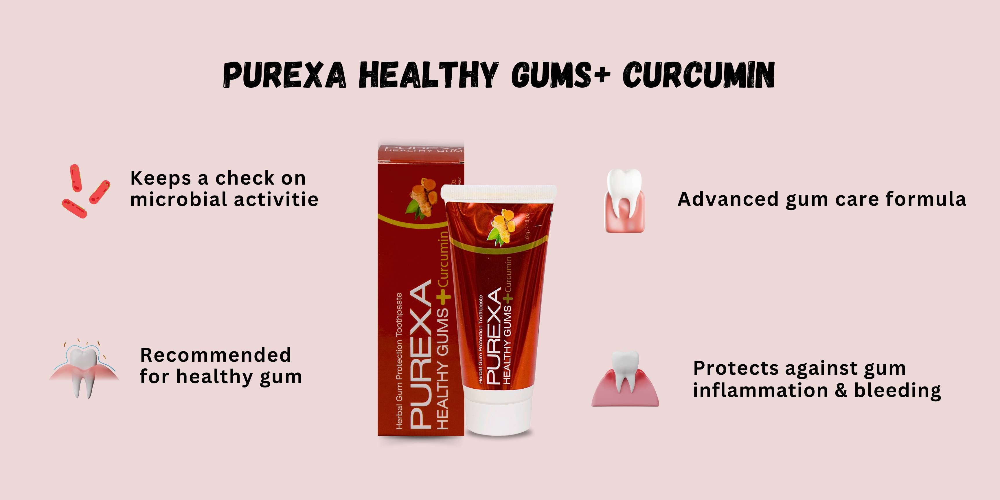 PUREXA's toothpaste for bleeding gums