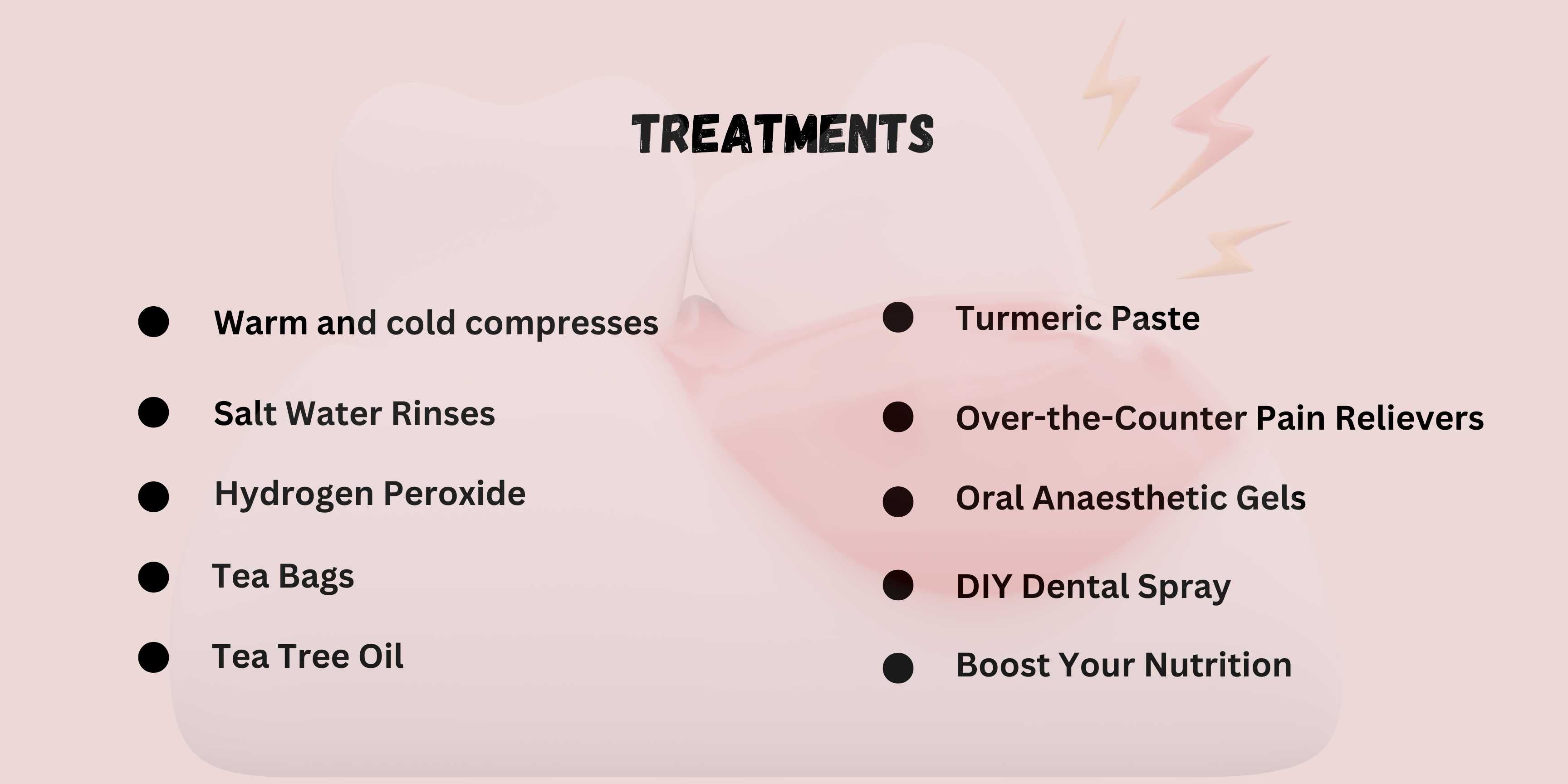 Image shows Treatments for swollen gums