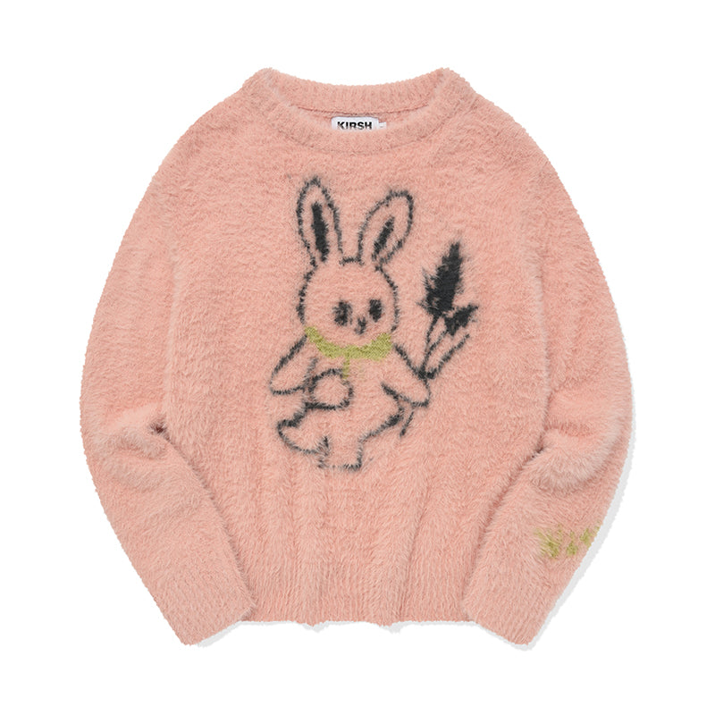 WITTY BUNNY HOLIDAY GRAPHIC KNIT【IVORY】