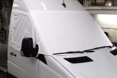 Sprinter white cab window cover 