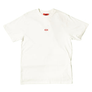 424 Embroidery Logo T-Shirt In White
