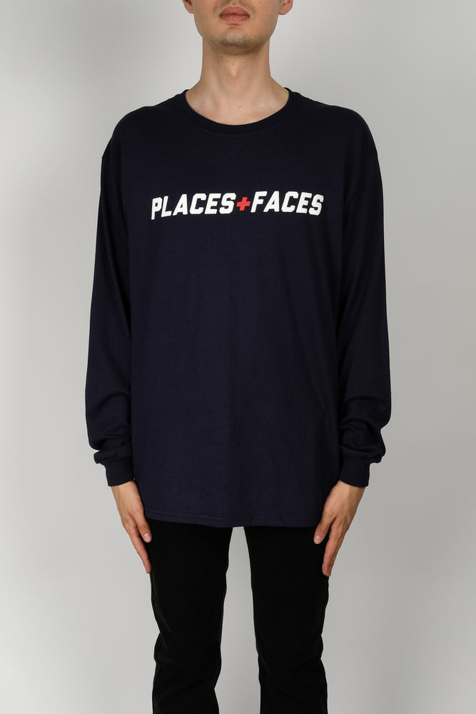 places+faces 3M LOGO L/S T-SHIRT XL-