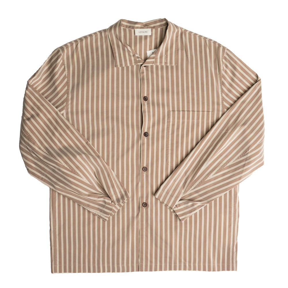 LEMAIRE Relaxed Shirt In Olive/White | CNTRBND