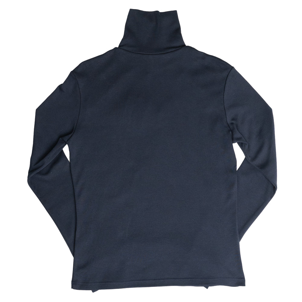 Wales Bonner Jazz Half Zip Top In Navy