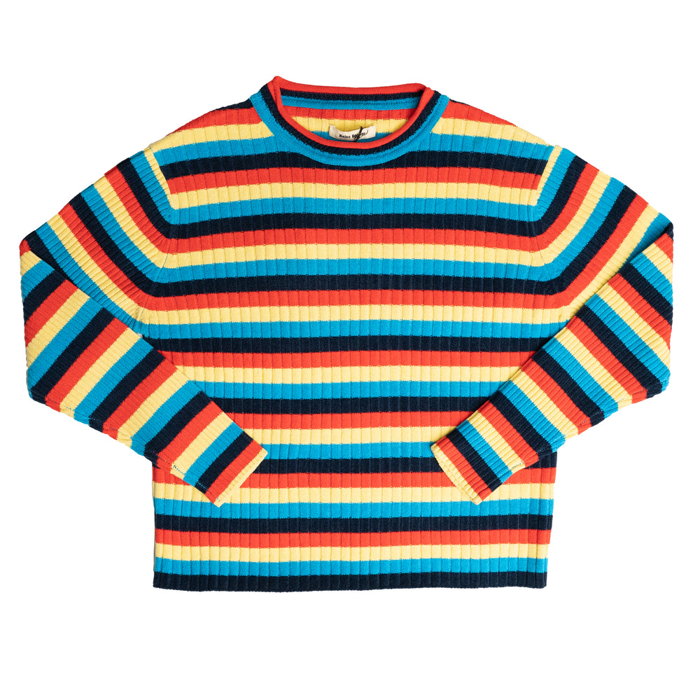 Wales Bonner Choir Sweater In Blue Stripe