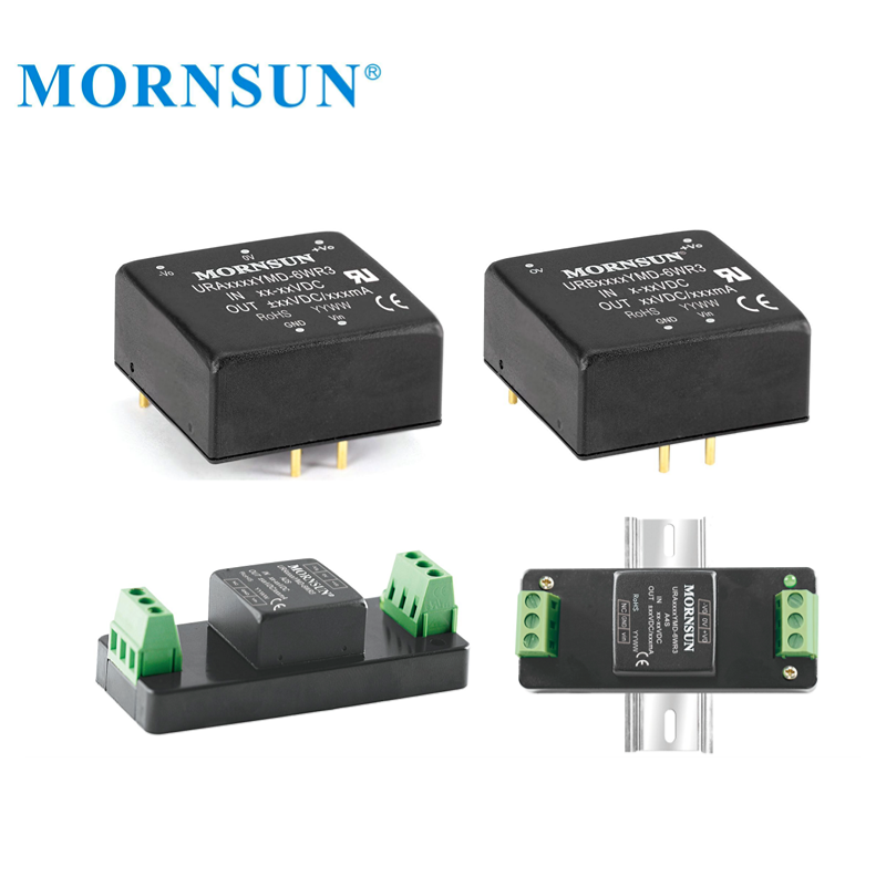 Mornsun URB2403YMD-6WR3 12V to 3.3V Power Supply 24V to 3.3V 6W DC DC Converter for Industrial Control Medical