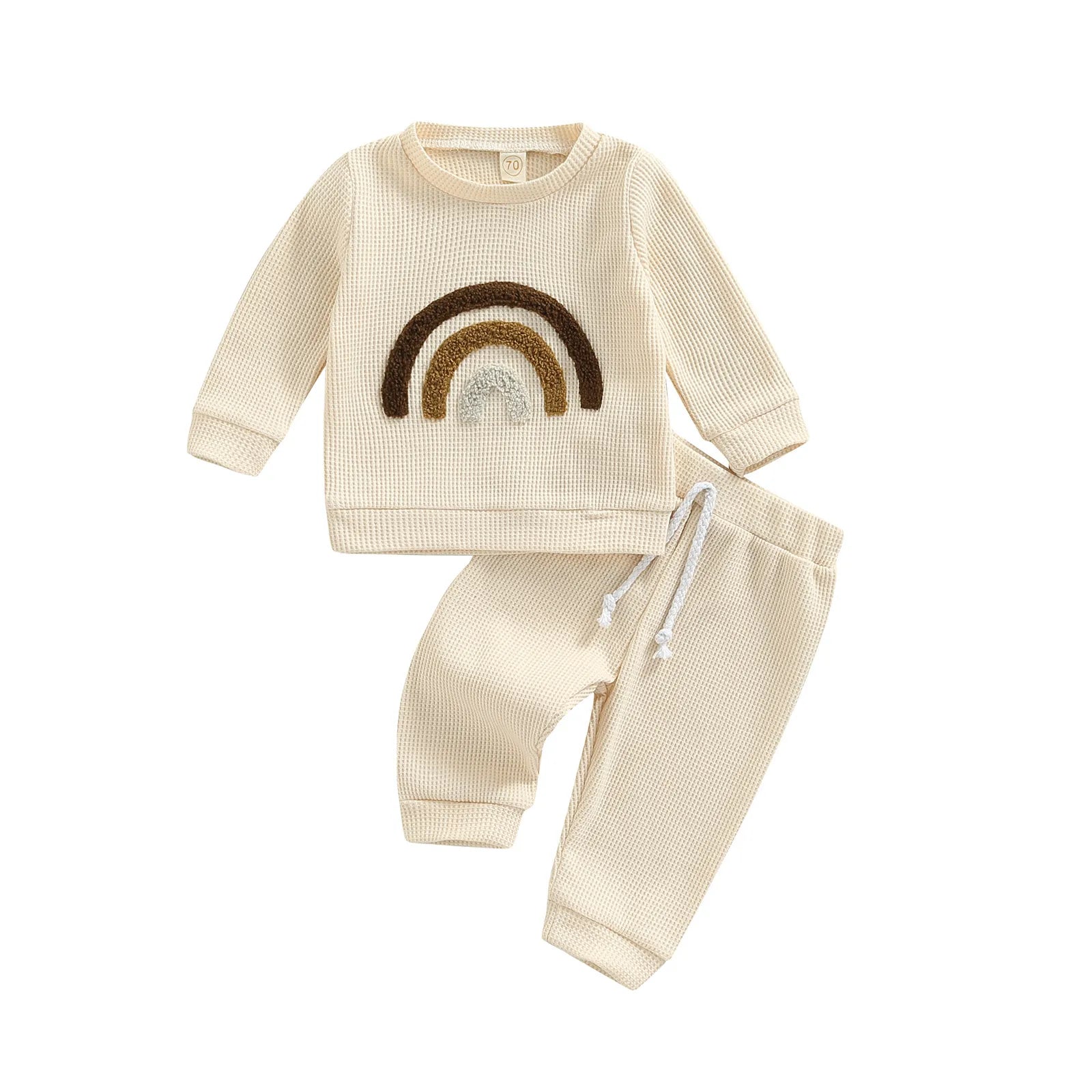 Waffle Baby Sweatshirt Set