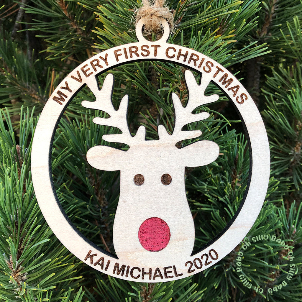 Personalized Wood Ornament - My First Christmas Ornament, 61013