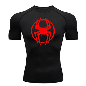 Spiderman Sports Compression Shirt - Network Apex - Spiderman Compression Shirt
