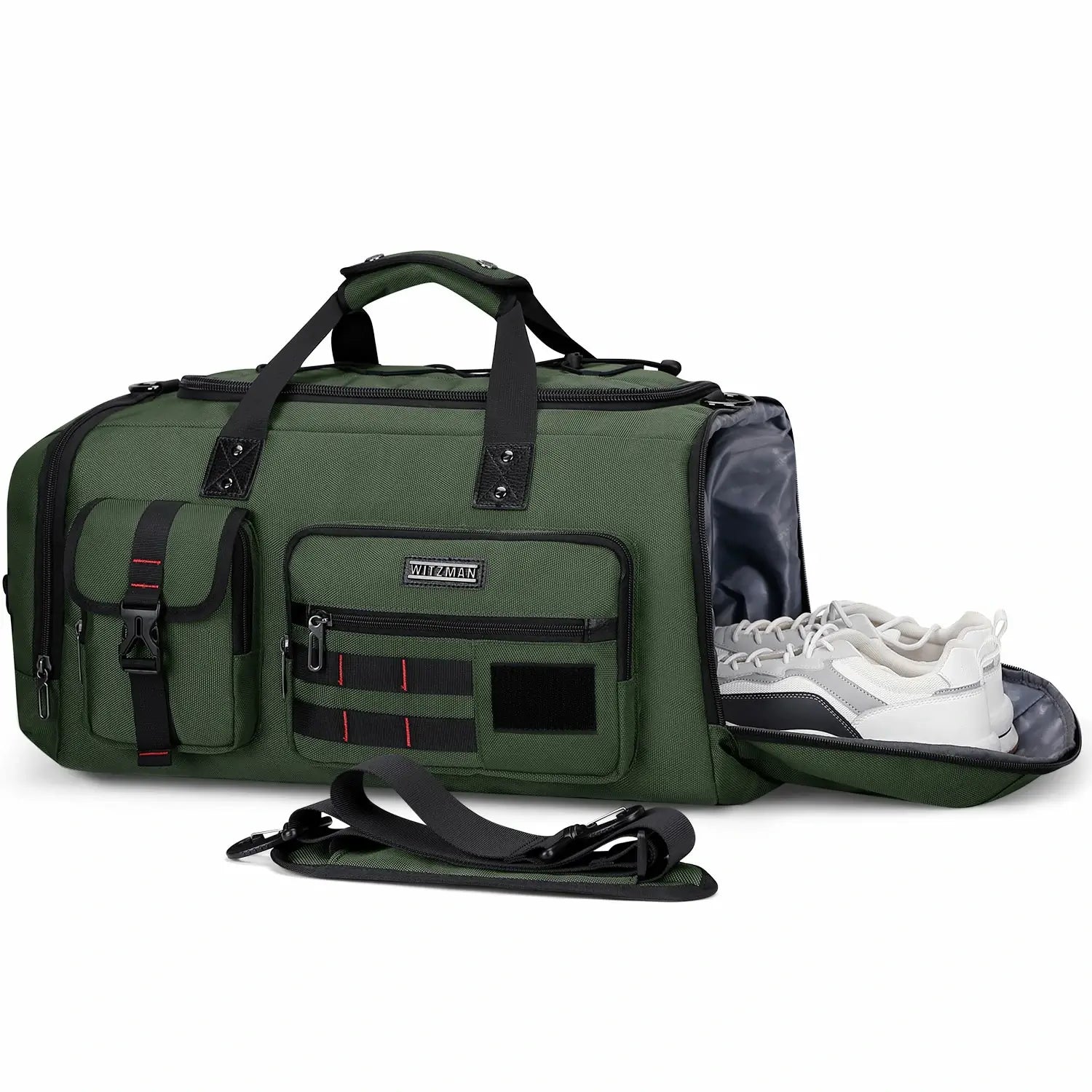 witzman b693 nylon duffel bag 
 #color_green