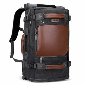 Carry on Vintage Travel Duffel Backpack 18.5 inch A2020-2 - WITZMAN - Duffel Bag With Laptop Compartment