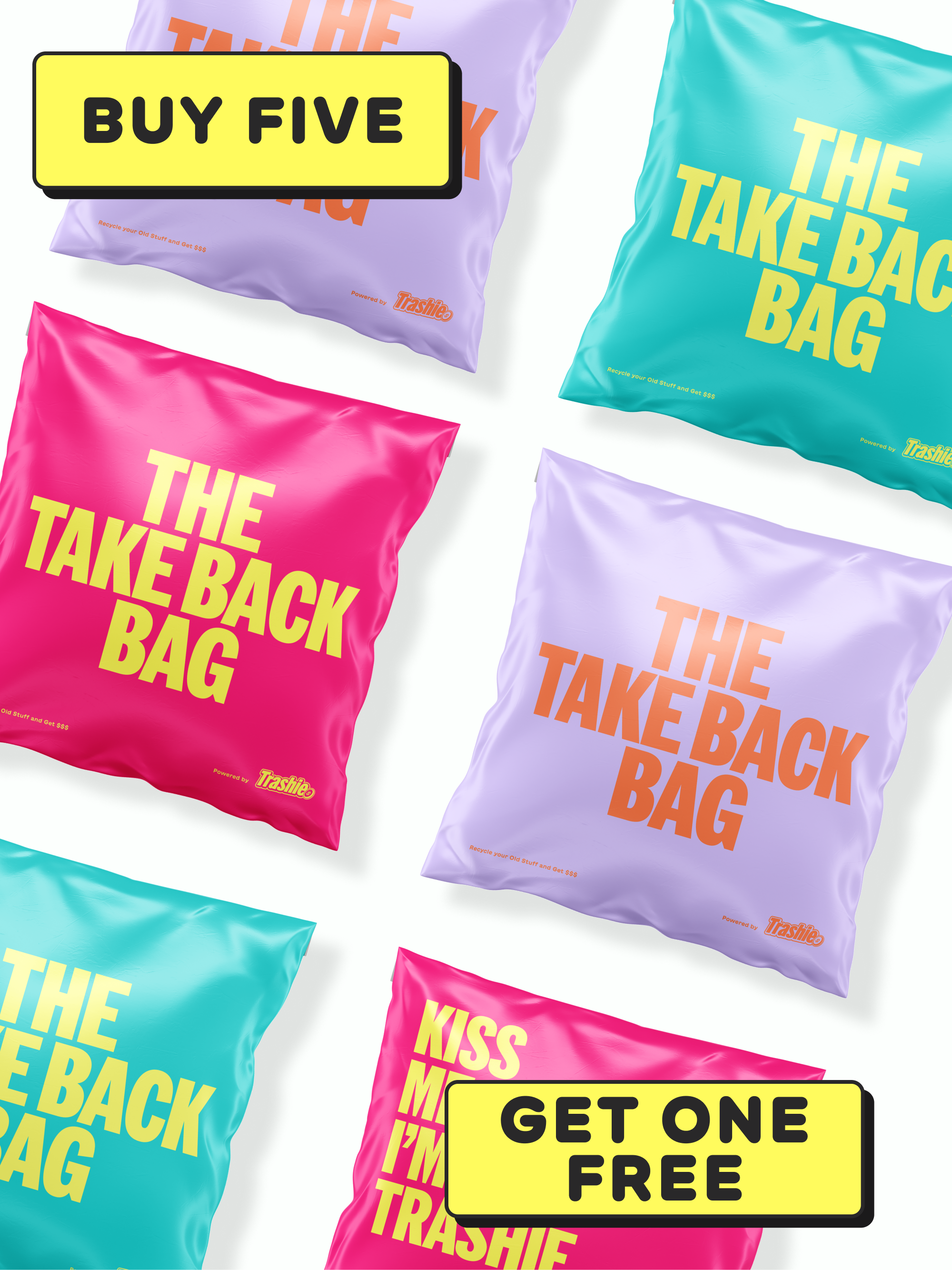 Take Back Bag Double Rainbow Deal - Trashie product image