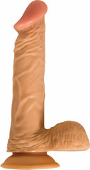Huge 8 Inch Vibrating Realistic Suction Cup Dildo