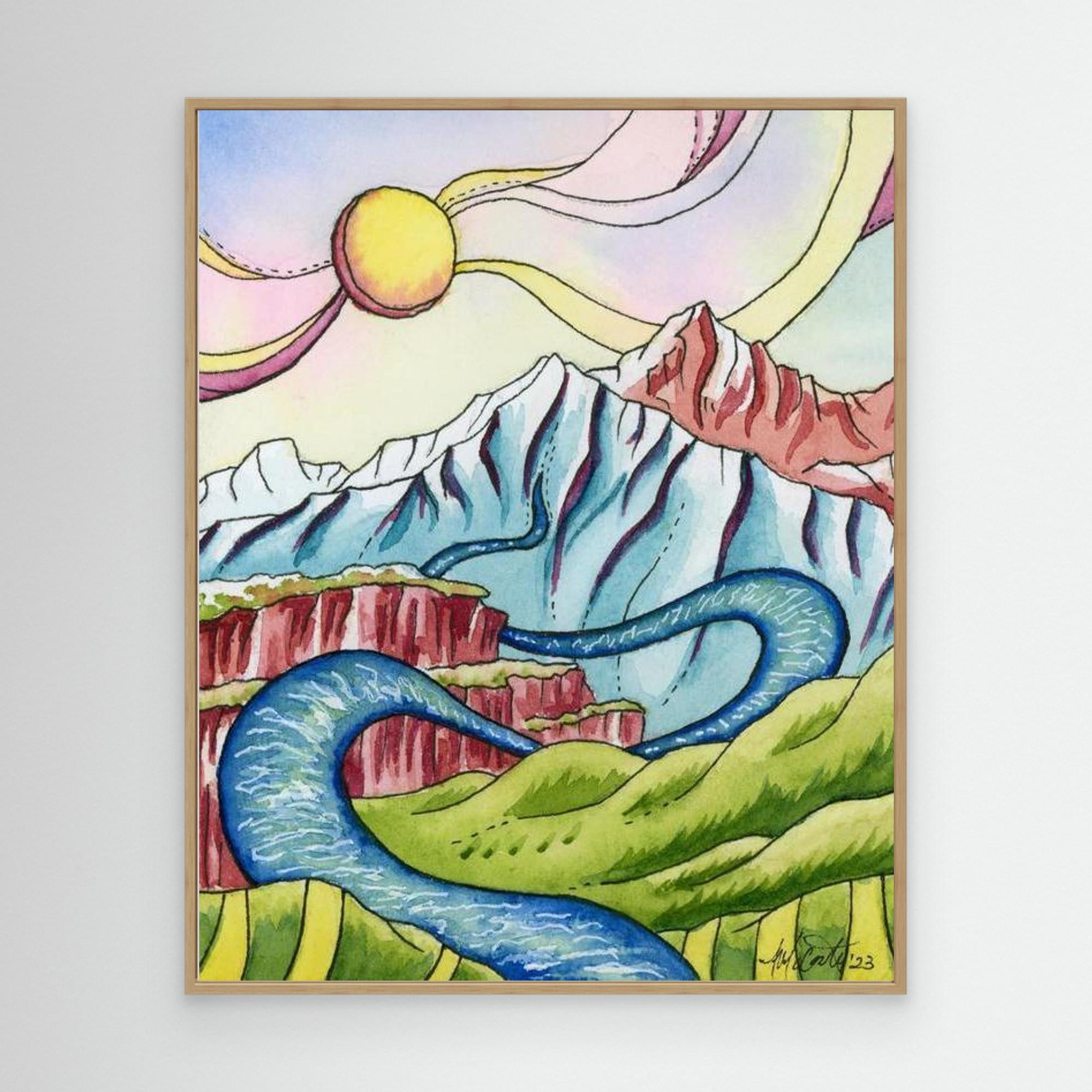 Whimsical St. Vrain Canvas Fine Art Print