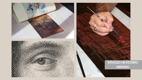 Intaglio or Etching Printing