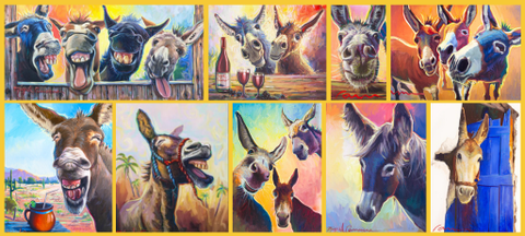 Miguel Camarena Burro art inspired by Oatman