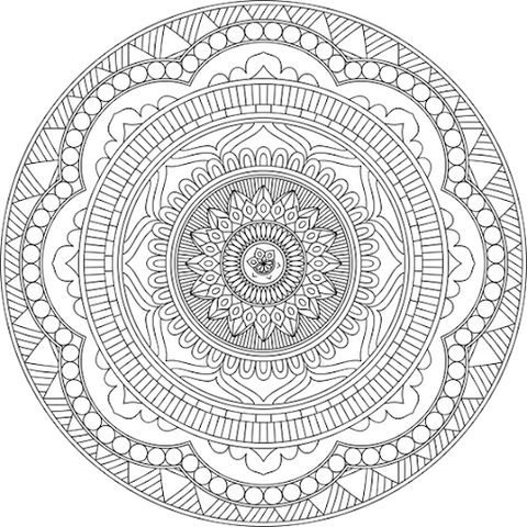 Reduce Stress, Anxiety And Depression through adult coloring pattern