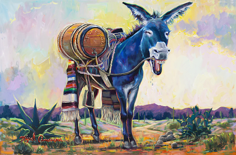 Traveling Tequila Donkey by Miguel Camarena