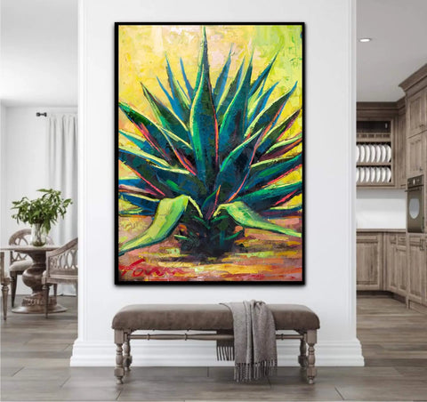 agave plant painting
